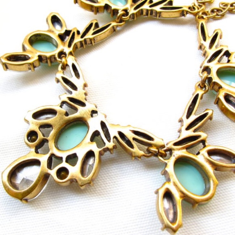 J. Crew Teal Statement Necklace - Picture 4 of 6